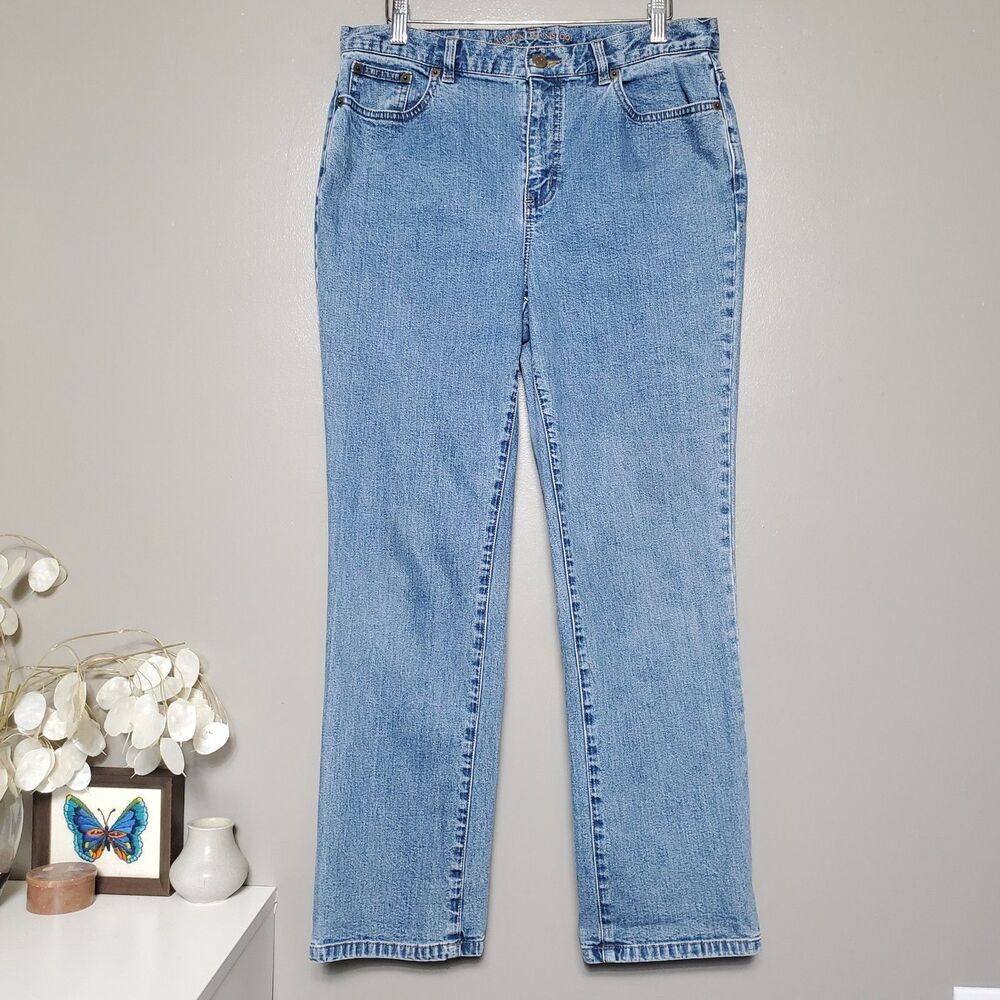 Lauren Jeans Co. Ralph Lauren Jeans Petite Size 10P Blue Straight Leg Stretch